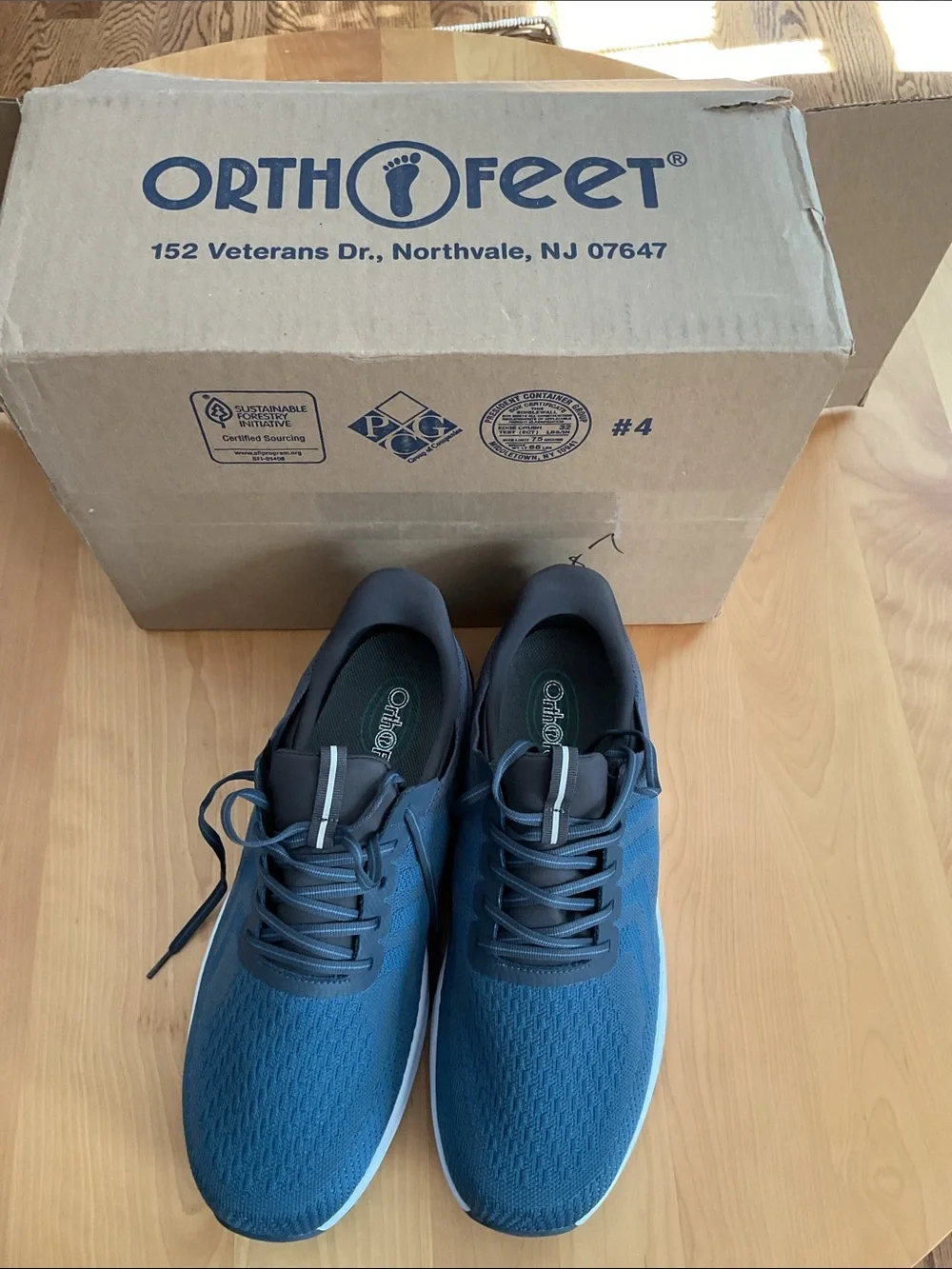 Orthofeet comfortable blue